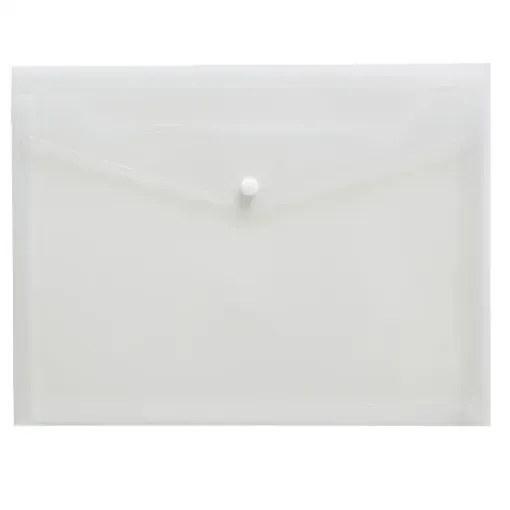 Picture of Clear A4 Button Wallet Pack of 4