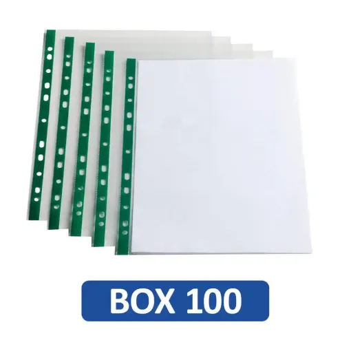 Picture of ELBA Oxford Poly Pockets A3 Portrait Pack of 100