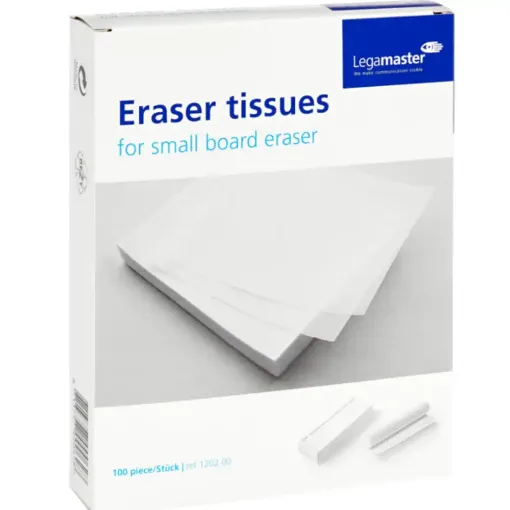 Picture of Legamaster Eraser Tissue for Whiteboard Eraser (Pack of 100)