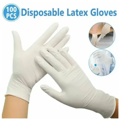 Picture of SG Powdered Latex Gloves Large (Pack of 100)