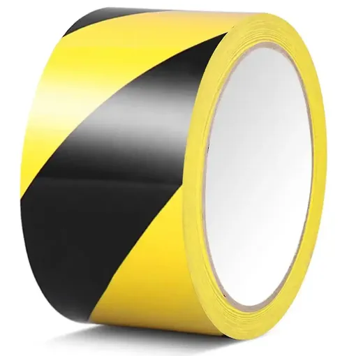 Picture of Warning Tape Black/Yellow Floor Adhensive