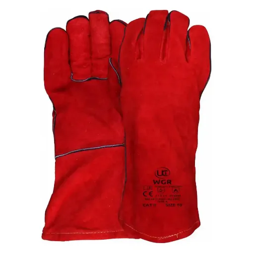 Picture of Welders Gauntlets Red Gloves