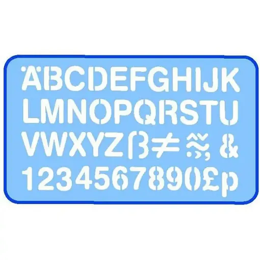 Picture of Helix Lettering Stencil 30mm