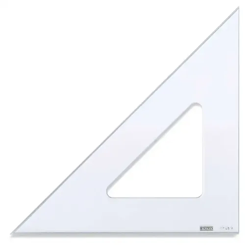 Picture of Hellerman Clear Blank Rino Set Square 45° 26cm