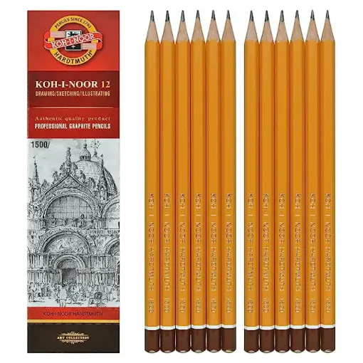 Picture of Koh 1500 Sketching Pencils 8B (Pack of 12)