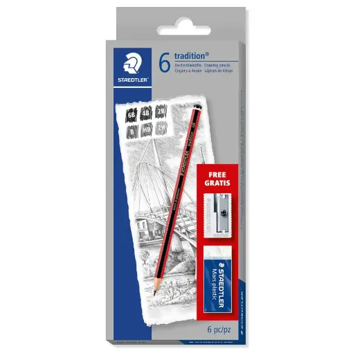 Picture of Staedtler Tradition 110 Assorted Sketch Pencils (Set of 6)