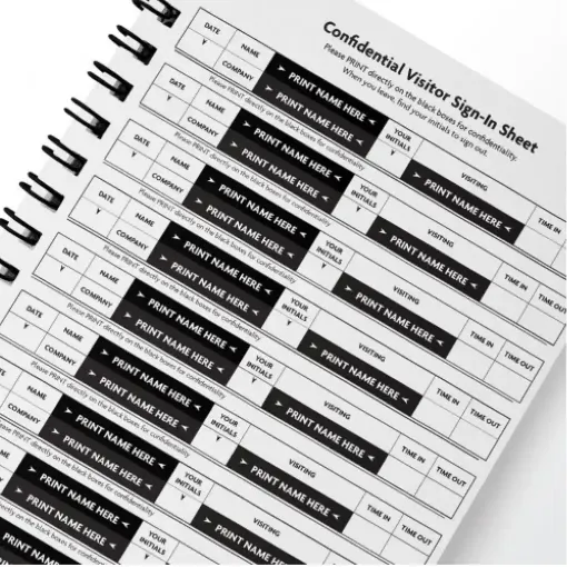 Picture of Ogham GDPR Visitors Sign-In Book 210x297mm