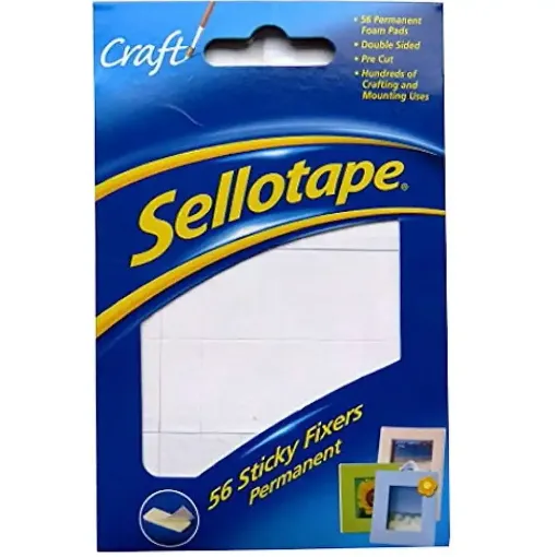 Picture of Sellotape Sticky Fixers 12x25mm Pack of 56