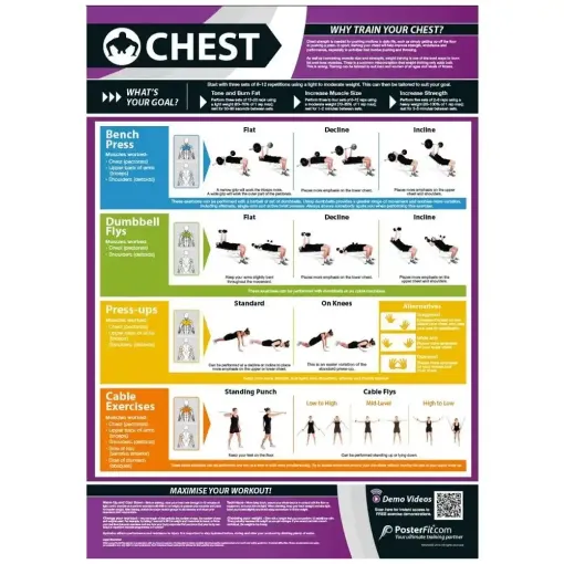 Picture of Chest Exercise Laminated Wallchart