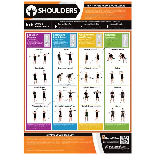 Picture of Shoulders Exercise Laminated Wallchart