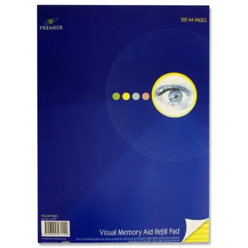 Picture of Student Solution Visual Memory Aid Refill Pad Yellow A4 100pg