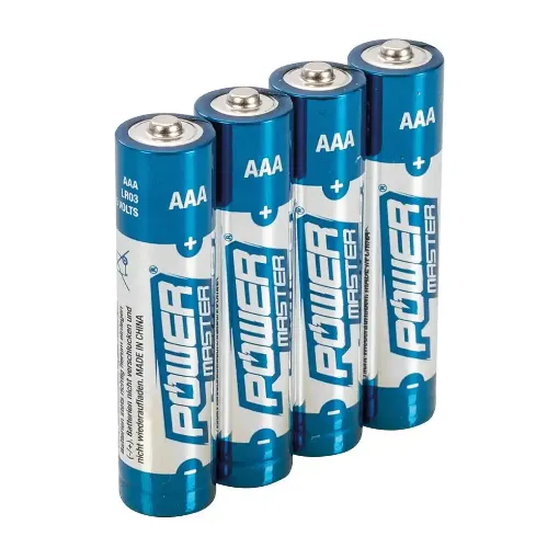 Picture of Powermaster Batteries AAA Alkaline (Pack of 4)