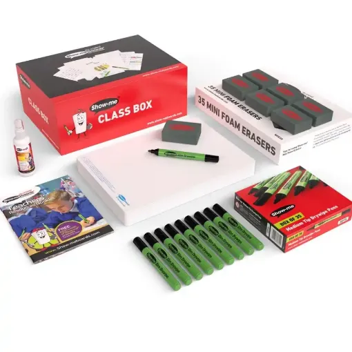 Picture of Show-me A4 Plain Board Classroom Set 35 Pack