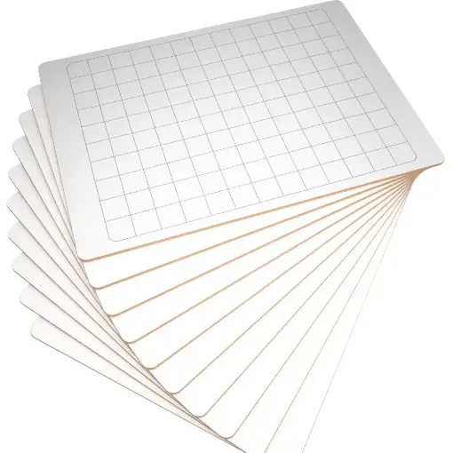 Picture of Show Me A4 Rigid Grid/Plain Board (Pack of 10) 