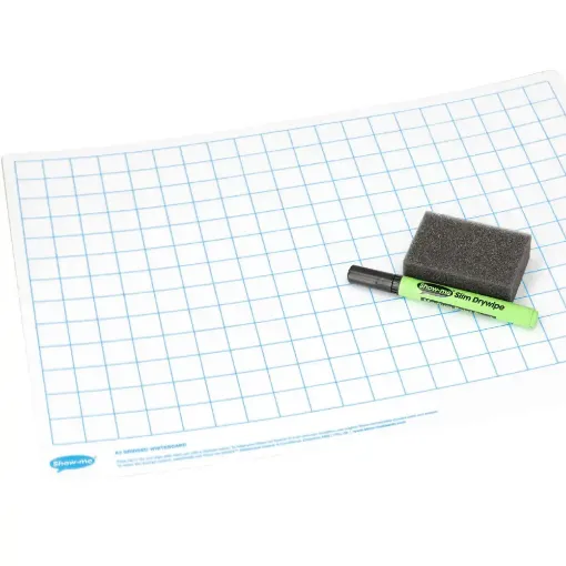 Picture of Show Me A3 Grid/Plain Board (Pack of 10)