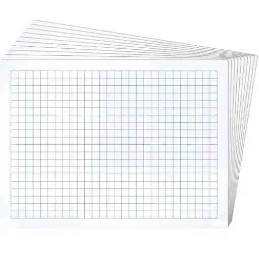 Picture of SG A4 Plain/Grid Whiteboard (Pack of 30)