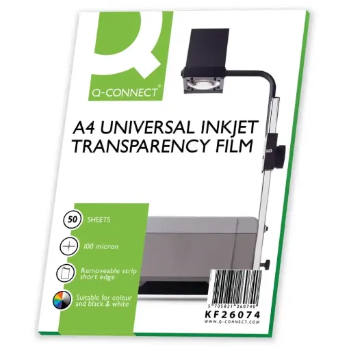 Picture of Inkjet Film Transparency A4 (Pack of 50)