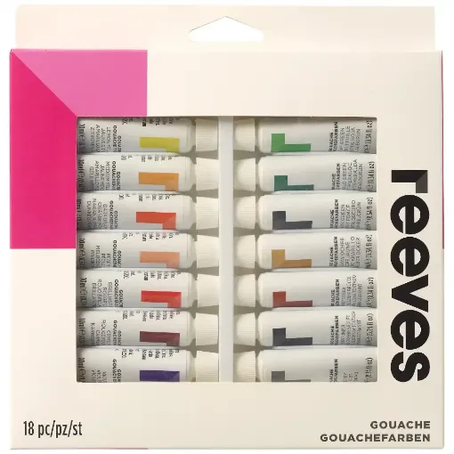 Picture of Reeves Gouache Tubes 18 x 10ml Set