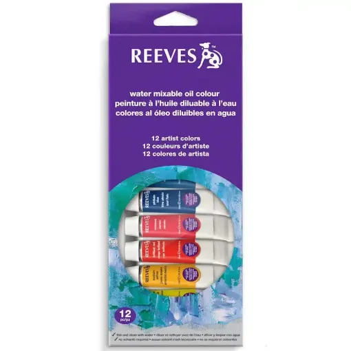 Picture of Reeves Water Mixable Oil Set 12x10ml