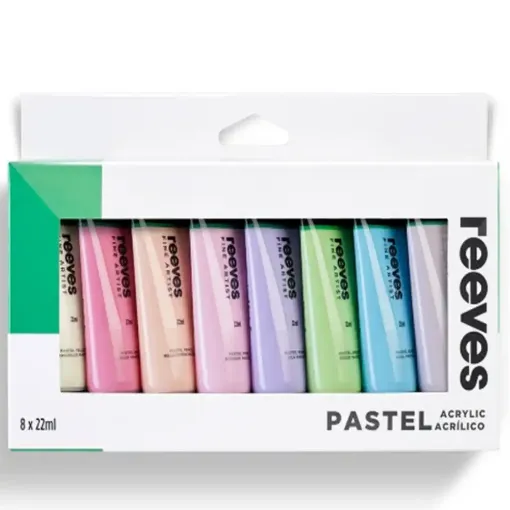 Picture of Reeves Acrylic Tube 8x22ml Pastel Set