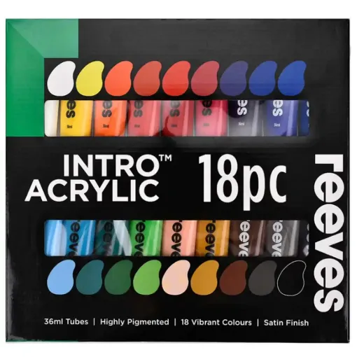 Picture of Reeves Intro Acrylic Set 18 x 36m