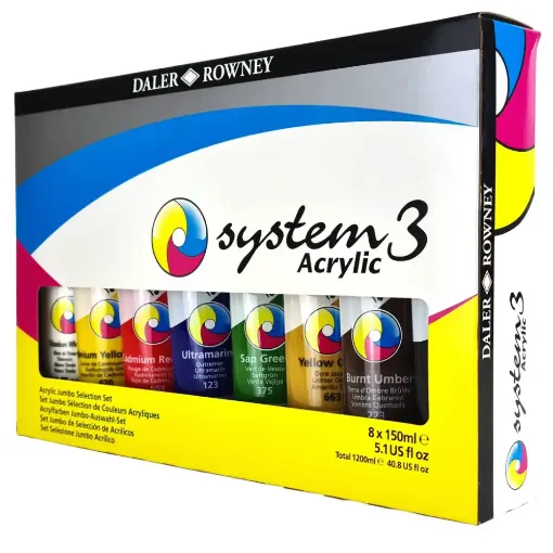 Picture of System 3 Acrylic Selection Set 8x150ml