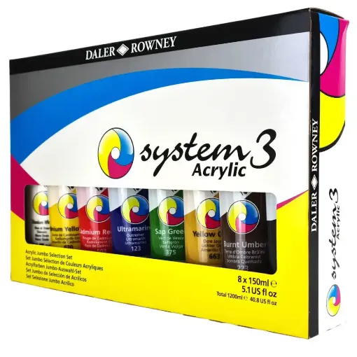 Picture of System 3 Acrylic Selection Set 8 x 150ml
