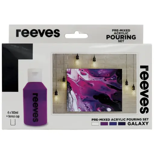 Picture of Reeves Pouring Acrylic Set Galaxy