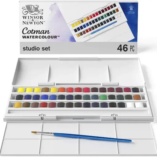 Picture of Cotman Watercolour 45 Half Pan Studio Set