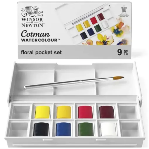Picture of Cotman Watercolour Pocket Set Floral
