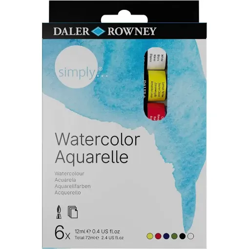 Picture of Simply Watercolour 6x12ml Tube Set