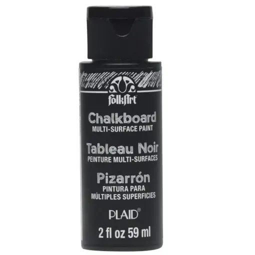 Picture of FolkArt  Chalk Paint Multi Surface Black Chalkboard Paint 2oz