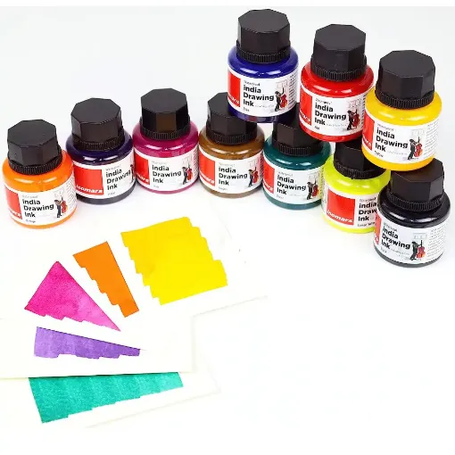 Picture of Isomars India Waterproof Drawing Ink Set of 10