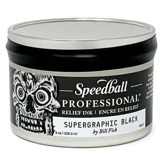 Picture of Speedball Professional Relief Ink 236ml Supergraphic Black