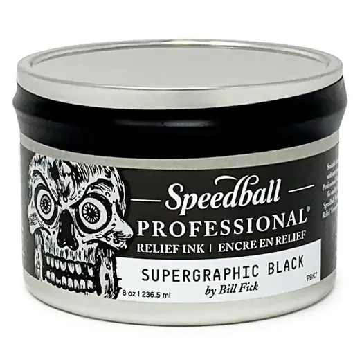 Picture of Speedball Professional Relief Ink 236ml (8oz) - Supergraphic Black