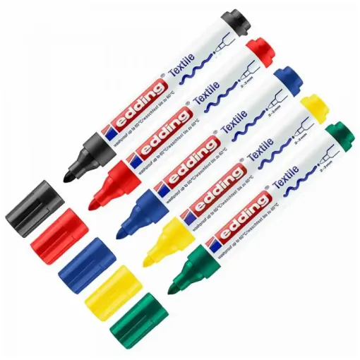 Picture of Edding 4500 Textile Markers Set of 5