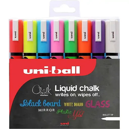 Picture of Uni Chalk PWE-5M Bullet Tip 1.8-2.5mm Set of 8