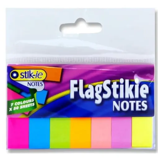 Picture of Stik-ie Notes Flag Page Markers Neon 7x20