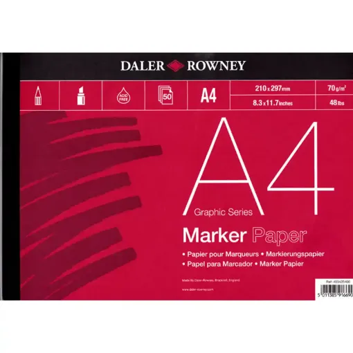 Picture of Daler Rowney A4 Series Marker Pad 70gsm 50 Sheets