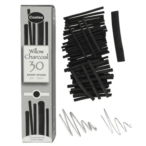 Picture of Coates Willow Charcoal Short Assorted Lengths Pack of 30