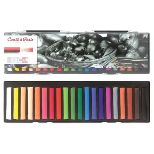 Picture of Conte Soft Round Pastels Assorted Pack of 20
