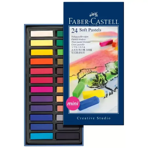 Picture of Faber Chalk Soft Pastels 24 Pack DNR