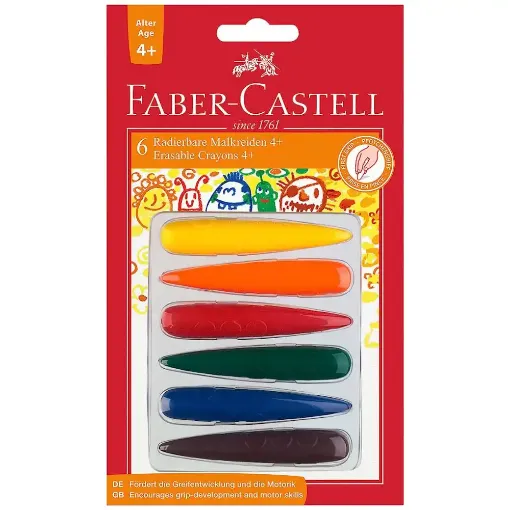 Picture of Faber Castell First Grip Crayons 6 Pack
