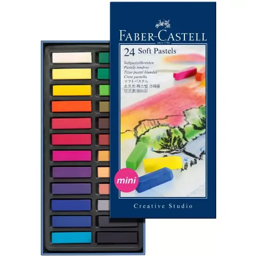 Picture of Faber Castell Gofa Half Length Soft Pastels 24 Pack