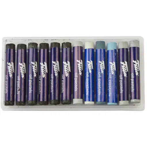 Picture of Filia Oil Pastels Greytone 12 Pack