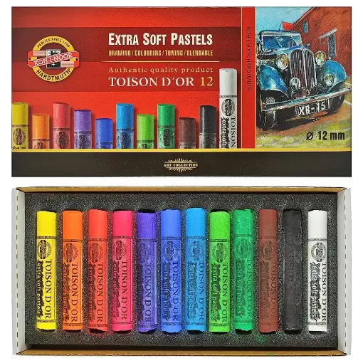 Picture of Koh-I-Noor Artists Extra Soft Pastels 12 Pack