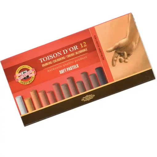 Picture of Koh-I-Noor Toison D'or Artists Extra Soft Pastels Browns Pack of 12