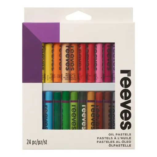 Picture of Reeves Oil Pastels Assorted Large Pack of 24