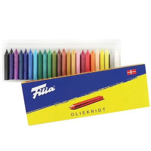 Picture of Filia Oil Crayons Assorted Pack of 24