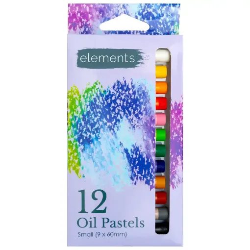 Picture of Elements Oil Pastels Small Pack of 12 (9x60mm)